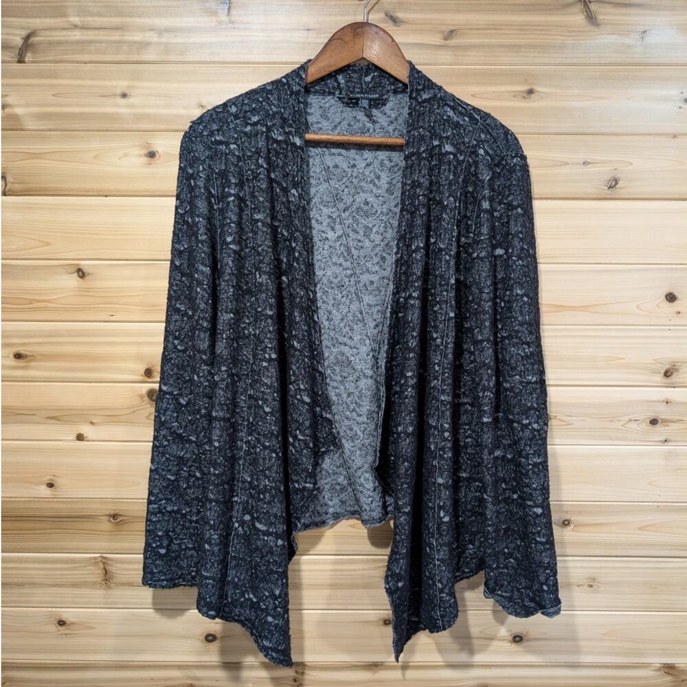 Eileen Fisher Sweater Womens‎ XL Gray Open Wrap Cardigan Waterfall Draping